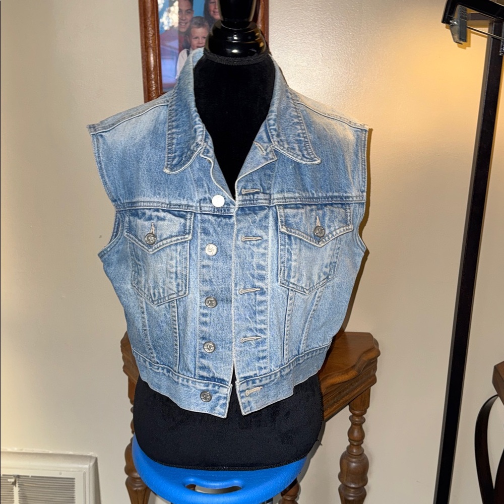 Rafaella Denim Vest NWOT